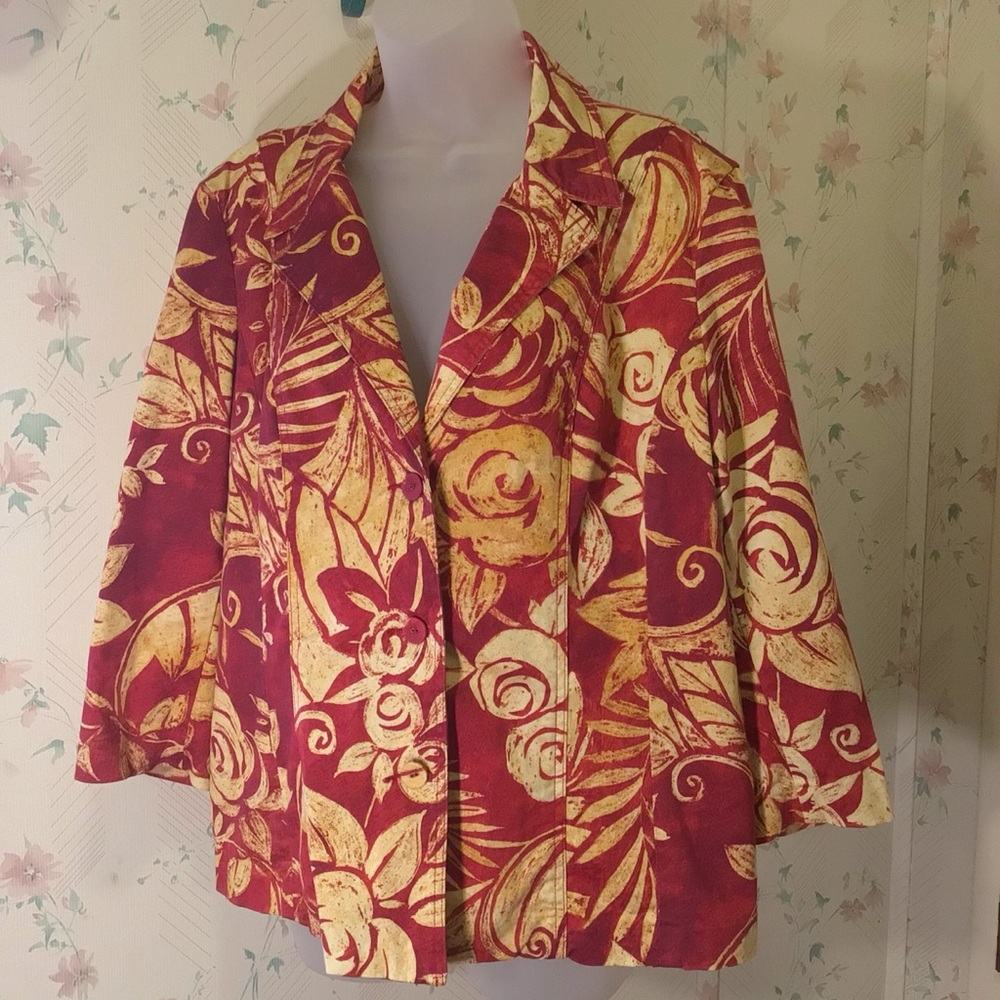 Chico’s Red Blazer - Picture 2 of 4